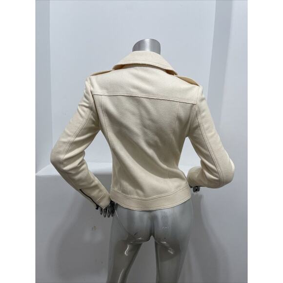 SISLEY Women Wool Blend White jacket size IT 40 - Picture 11 of 12